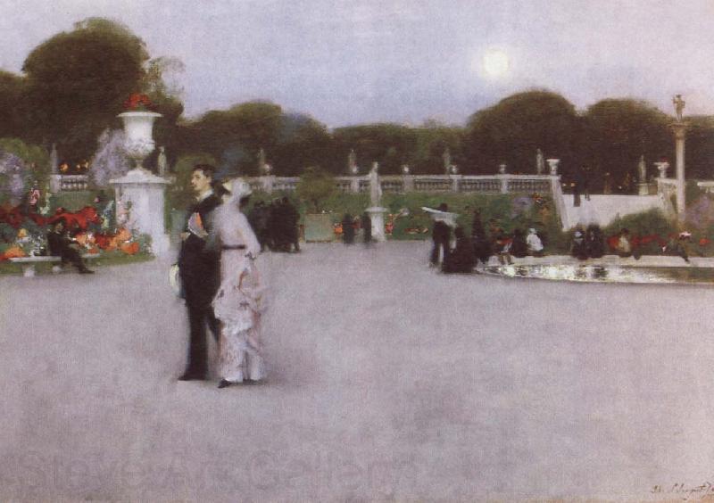 John Singer Sargent The Luxembourg Garden at Twilight Germany oil painting art